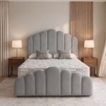 Earl Scalloped Fluted Velvet Upholstered Bed Frame - Image 11