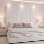 Luxury Venice Floor Standing Vertical Panels Upholstered Headboard – Bed Frame Mounted - Image 16