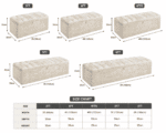 Clarence Luxury Upholstered Storage Ottoman Bench – Plush Velvet Blanket Box with Padded Lid - Image 3
