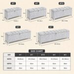 Alton Velvet Ottoman Storage Box – Tufted Blanket Box & Storage Bench - Image 8
