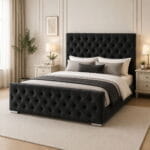 Chesterfield Tufted Upholstered Bed Frame – Luxury Designer Bed with Deep Button Headboard - Image 11