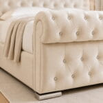 Celeste Luxe Chesterfield Velvet Bed | Luxury Upholstered Tufted Bed Frame UK - Image 2