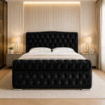 Celeste Luxe Chesterfield Velvet Bed | Luxury Upholstered Tufted Bed Frame UK - Image 5