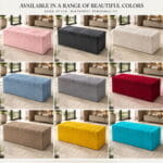 Kensington Linear Blanket Box available in multiple elegant colors for modern home interiors