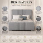 Montavelle Upholstered Bed | Luxury Fabric Bed Frame UK - Image 6