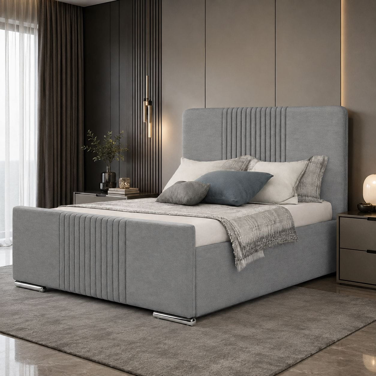 Montavelle Upholstered Bed Side View Montavelle Upholstered Bed