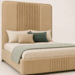 Valencia Royale Luxury Upholstered Bed | Designer Channel Tufted Fabric Bed Frame - Image 6